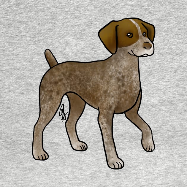 Dog - German Shorthaired Pointer - Liver Roan by Jen's Dogs Custom Gifts and Designs